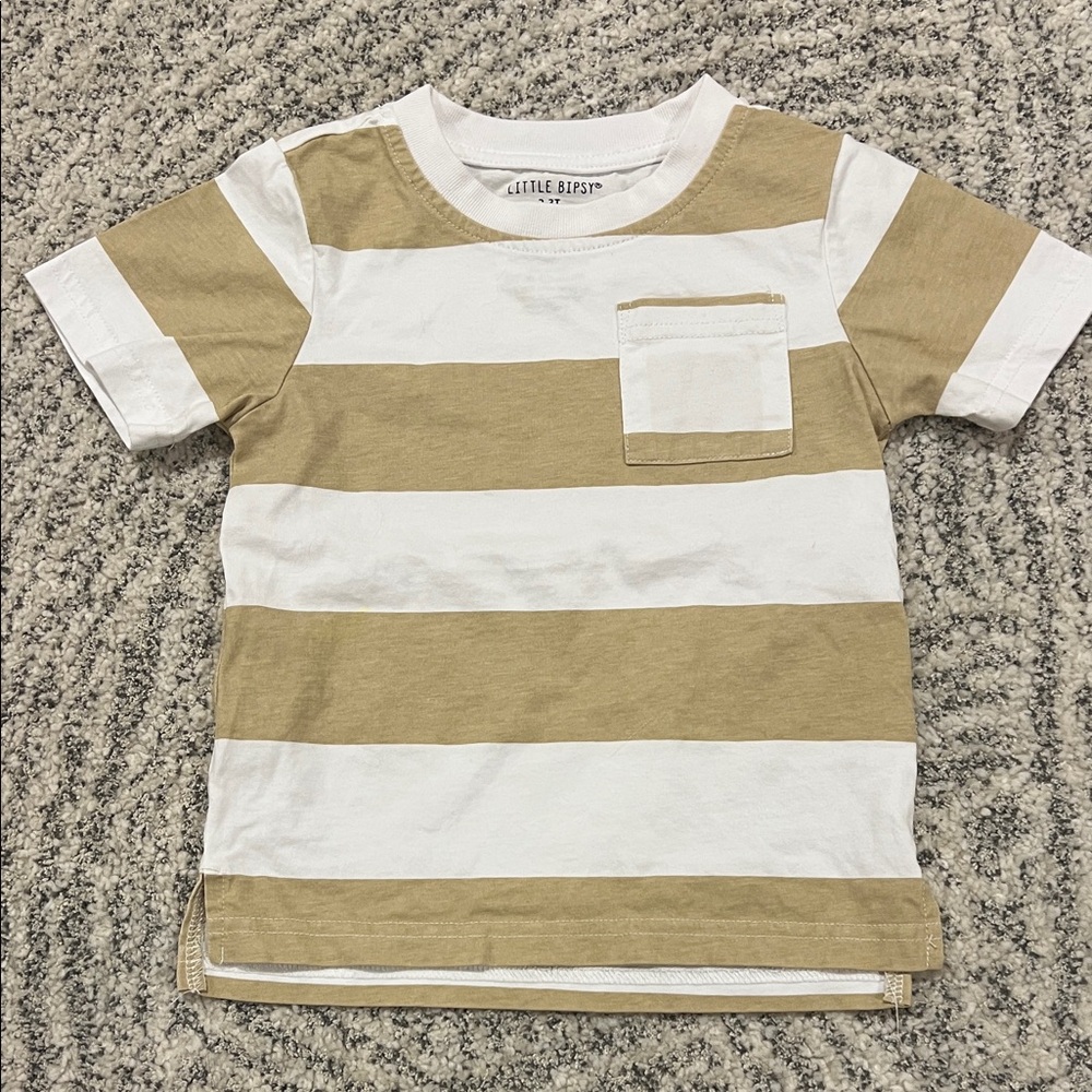 Little Bipsy - T- Shirt - White and Tan